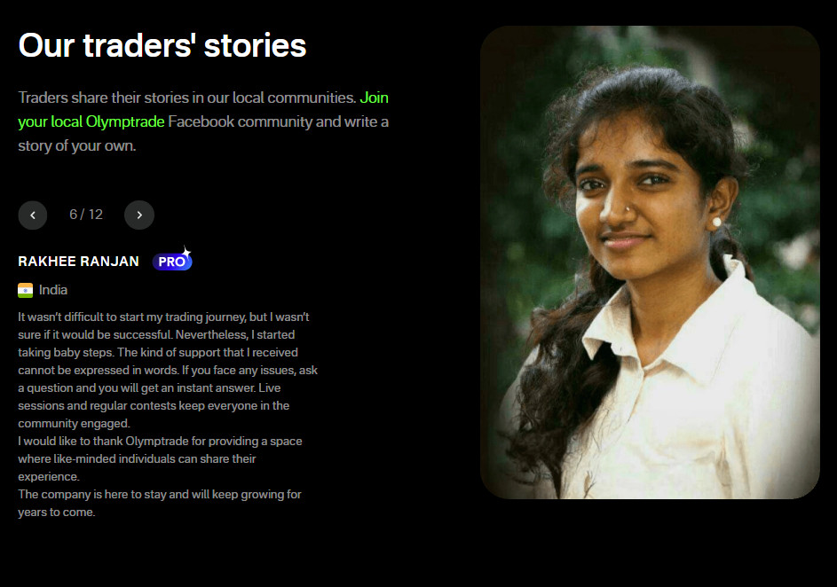 olymp trade success stories india